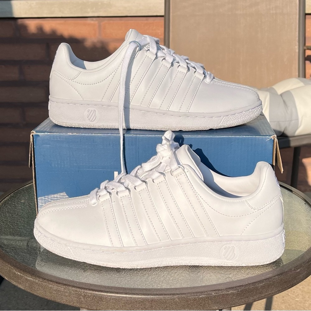 Mens K-Swiss Classic White Size 8.5 Worn Once